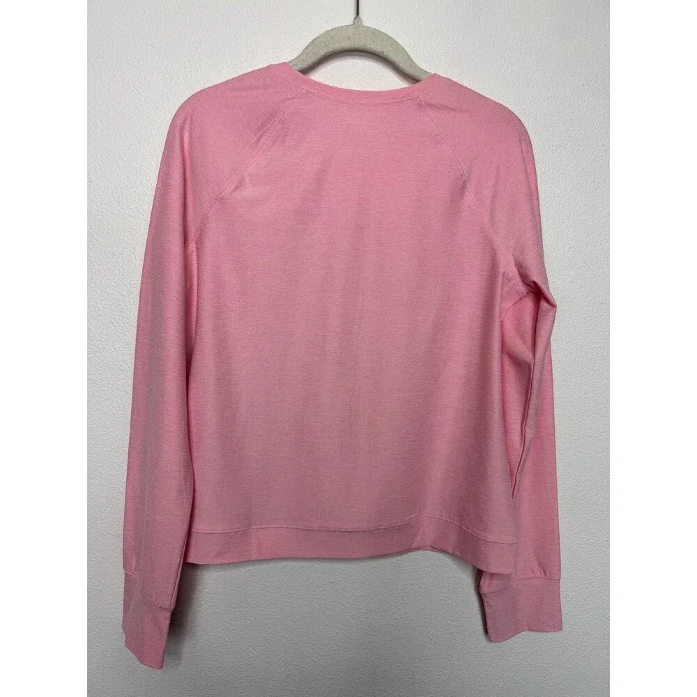 Lands End Girls XL Long Sleeve Shirt Pink Ballet Slippers Thump Holes Dance NWOT